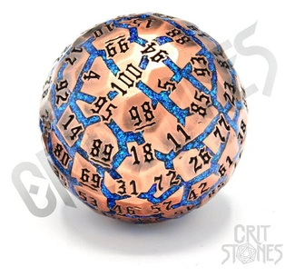 CritStones Metal Dice D100 Hextech Orb