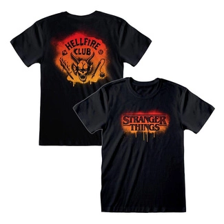 Stranger Things T-Shirt Spray Paint Hellfire