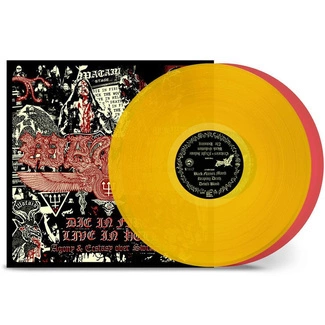 WATAIN Die in Fire - Live in Hell YELLOW RED LP