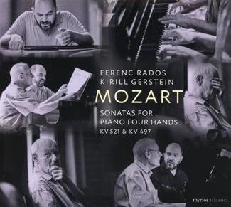 MOZART Sonatas For Piano Four Hands K 521 & 497 Gerstein Rados