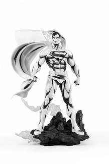 Man of Steel PX PVC Statue 1/8 SDCC 2024 Superman Black & White Version 36 cm