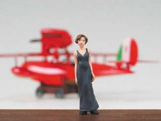 Porco Rosso model kit with figure 1/48 Savoia S.21F Version 2 & Gina