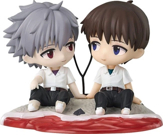 Rebuild of Evangelion Chibi Figure Shinji Ikari & Kaworu Nagisa 8 cm