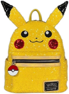 Pokemon by Loungefly Mini Backpack World 1-1 Sequin Pikachu Cosplay