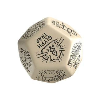 Viridian Jumbo Dice Trap Generator Die D12 Beige