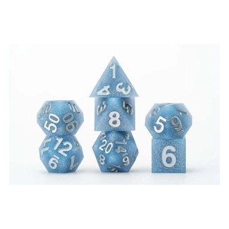 FanRoll Sharp Edge Silicone Dice Set Glacial Debris (7)