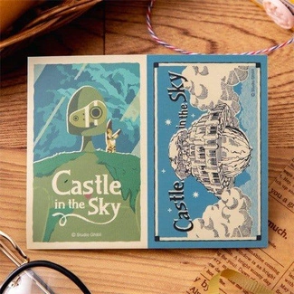 Castle in the Sky Sticker Robot & Castle Laputa Retro