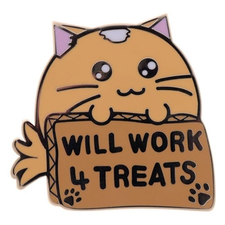 Fuzzballs Pin Badge Whisky Will Work 4 Treats Limited Edition