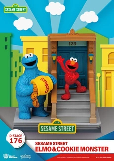 Sesame Street D-Stage PVC Statue Elmo & Cookie Monster 11 cm