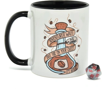 Glassstaff Gift Set Mug & Dice D20 Coffee Potion