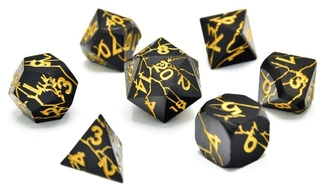 CritStones Metal Dice Set Torn Mystic (7)
