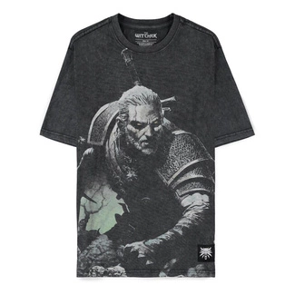 The Witcher Wild Hunt T-Shirt Geralt Washed