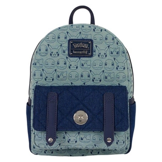 Pokemon by Loungefly Mini Backpack Faux Denim