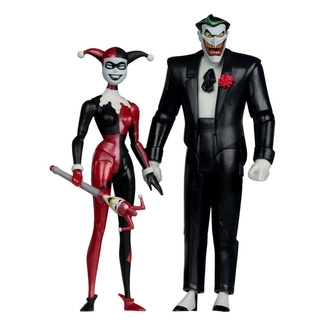 The Animated Series DC Direct Action Figures Harley Quinn & The Joker (Mad Love) (Gold Label) 18 cm