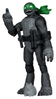 Teenage Mutant Ninja Turtles Page Punchers Action Figure Michelangelo (Black White & Green) (Red Platinum Edition) 13 cm