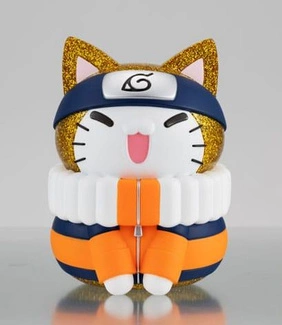 Naruto Shippuden Mega Cat Project Nyanto! Giant Nyaruto Series Trading Figure Naruto Uzumaki Gold Ver. 10 cm