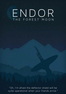 Star Wars - Endor PLAKAT