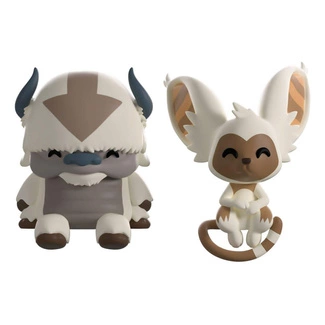 The Last Airbender Vinyl Figures Appa and Momo Monitor Buddiez 5 cm