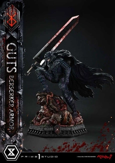 Berserk Ultimate Premium Masterline Series Statue 1/4 Guts, Berserker Armor Grunbeld vs. Guts Deluxe Version 94 cm