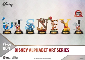 Disney Mini Diorama Stage Statues 6-pack Alphabet Art 10 cm