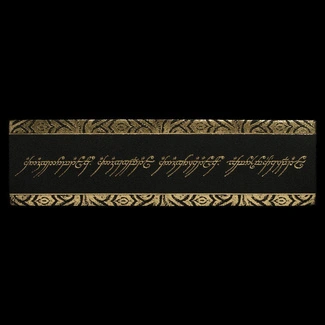 Lord of the Rings Leather Bookmark The One Ring Inscription