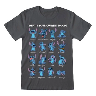 Lilo & Stitch T-Shirt Stitch Emotions Charcoal Size M