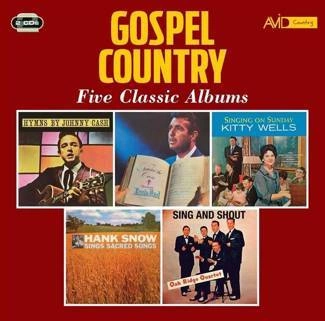 CASH, JOHNNY / TENNESSEE, ERNIE FORD / WELLS, KITTY / SNOW, HANK ETC. Country Gospel Five Classic Albums 2CD