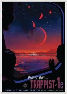 Planeta Trappist 1e PLAKAT