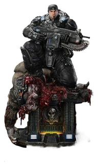 Reloaded Real Elite Masterline Series Statue 1/3 Marcus Fenix Ultimate Version 97 cm