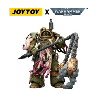 Warhammer 40,000 Action Figure Death Guard Blightlord Terminator 2 with Flail of Corruption 14 cm