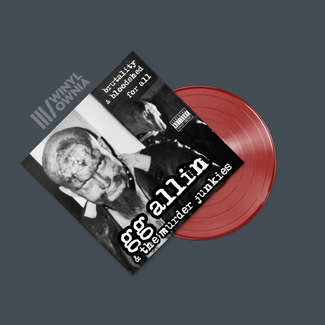 GG ALLIN & & THE MURDER JUNKIES Brutality And Bloodshed For All LP RED