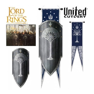 Lord of the Rings Replica 1/1 Gondorian Shield with Flag 113 cm
