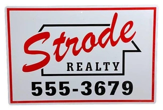 Halloween (1978) Metal Sign Strode Realty 31 x 46 cm