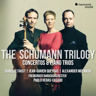 SCHUMANN Trilogy Complete Concertos & Piano Trios Freiburger Barockorchester Heras-Casado Faust Queyras 4CD