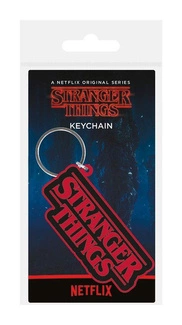 Stranger Things Rubber Keychain Logo 6 cm