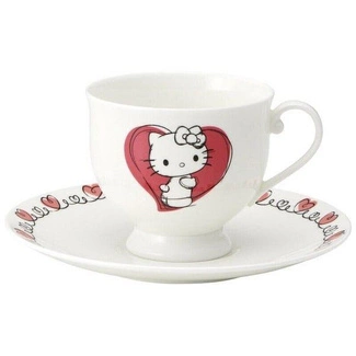 Sanrio Bone China Mug & Plate Set Hello Kitty