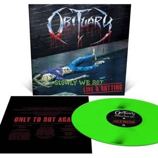 OBITUARY Slowly We Rot Live And Rotting GREEN LP