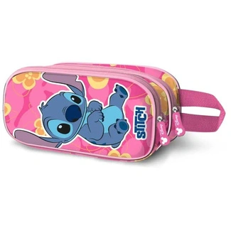 Lilo & Stitch 3D Double Pencil case Cute Pink