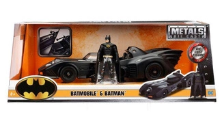 Batman Diecast Model 1/24 1989 Batmobile with figure