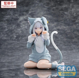 Zero Starting Life in Another World Yumemirize PVC Statue Emilia Mofumofu Pack 11 cm
