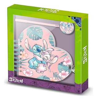 Lilo & Stitch Heart Diary & Pen Gift Set Hug Pink