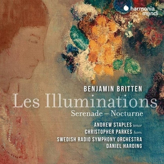 BRITTEN Les Illuminations Serenade Nocturne Swedish Radio Symphony Orchestra Harding Staples CD DIGIPAK