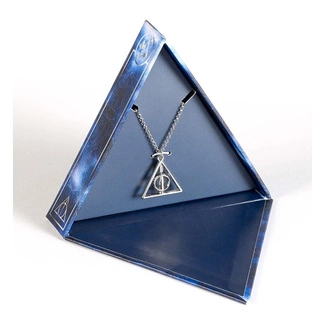 Deathly Hallows spinning Necklace Gift Set (Silver Tone)