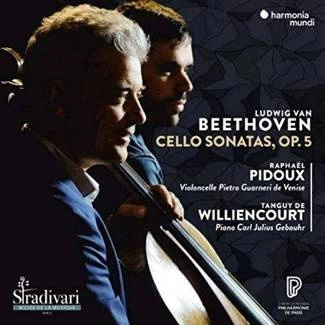 BEETHOVEN Cello Sonatas op 5 Pidoux Williencourt CD DIGIPAK