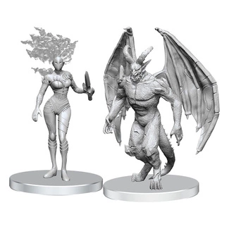 Pathfinder Deep Cuts Unpainted Miniatures Gargoyle & Shae