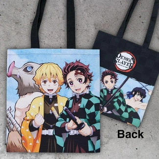 Kimetsu no Yaiba Tote Bag Inosuke, Zenitsu, Tanjiro