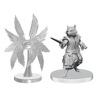 Pathfinder Deep Cuts Unpainted Miniatures Procyal (Raccoon Agathion) & Zoaem (Ring Archon)