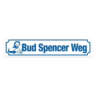 Bud Spencer Tin Sign Bud Spencer Weg 46 x 10 cm