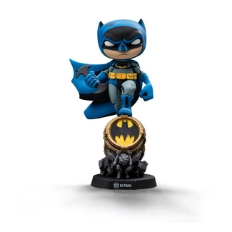 Batman Mini Co. PVC Figure Batman on Bat-Signal (Blue Variant) 15 cm
