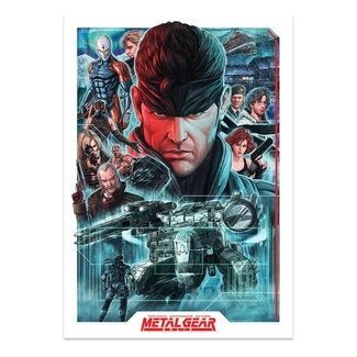 Metal Gear Solid Art Print Montage Limited Edition 42 x 30 cm